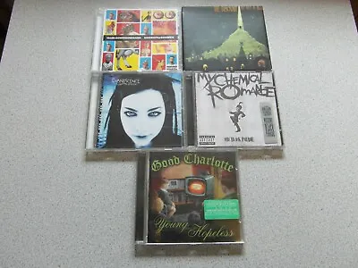 £3.99 • Buy 5 X EMO Pop Punk Metal CD Albums - MCR Blackout Evanescence Good Charlotte