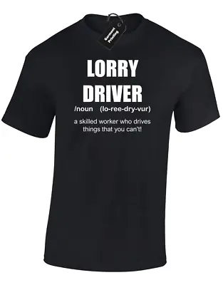 Lorry Driver Definition Mens T-shirt Funny Gift Present Idea For Him Dad Father • £7.99