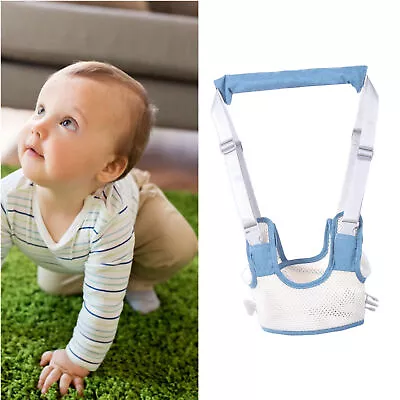 (Light Blue)Baby Walker Safety Harness Toddler Walking Assistant Belt Easy And • £11.57