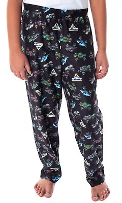 Monster Jam Boys' Monster Truck Allover Pattern Sleep Pajama Pants (LG 10/12) • $19.99