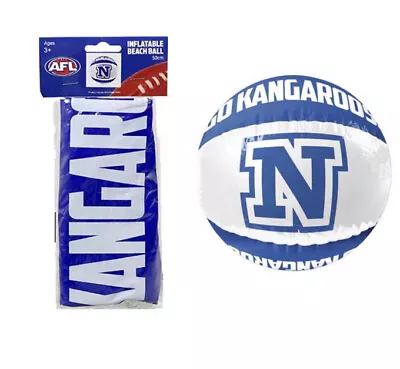 $5.59 • Buy North Melbourne Kangaroos AFL Inflatable Beach Ball Pool Beach Toy 50cm New