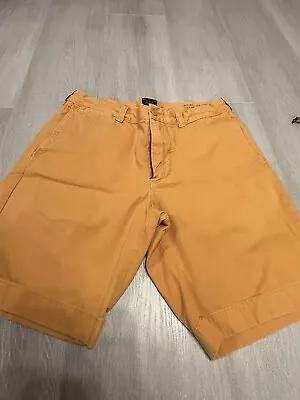 J.Crew Mens Stanton Shorts Golden Yellow Color  Size 32 • $10.50