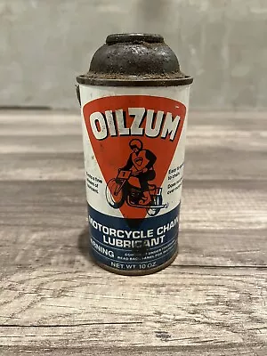 Vintage Oilzum Motorcycle Chain Lubricant Can • $30