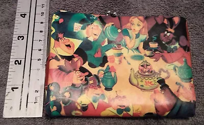 VTG Alice In Wonderland Official Disney Wallet Rare Red Interior No Longer Made • $35