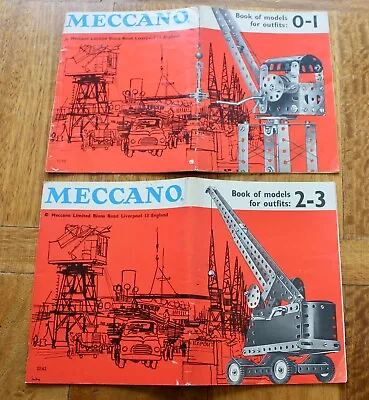 Vintage Meccano Book Of Models For Sets 0-1 & 2-3. • £5