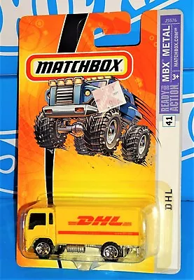 Matchbox 2006 MBX Metal #41 DHL Delivery Truck Yellow W/ DHL Tampos • $8.10