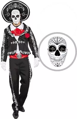 Spooktacular Creations Men's Day Of The Dead Mariachi Senor Adult Costume Sz XL • $22.99