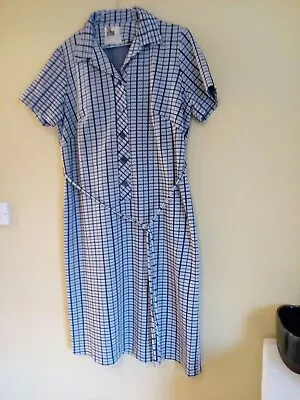 £28 • Buy 60s/70s Vintage Clifton Crimplene Check Dress.