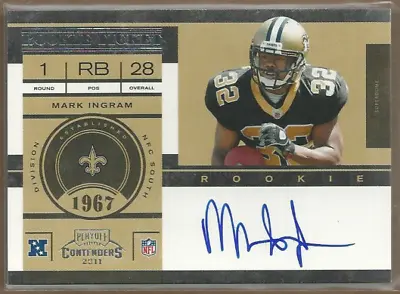 2011 Playoff Contenders #213A Mark Ingram RC Auto - ROOKIE CARD • $20