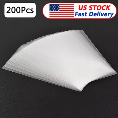 200Pcs Currency Sleeves Paper Money Bill Holder Banknote Storage Protector Cover • $6.11