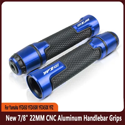 For Yamaha YFZ450 YFZ450R YFZ450X YFZ New 7/8  22MM CNC Aluminum Handlebar Grips • $23.99