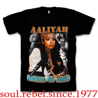 Aaliyah The Queen Of R&b  Rap Hip Hop T Shirts Men's Sizes • $11.69