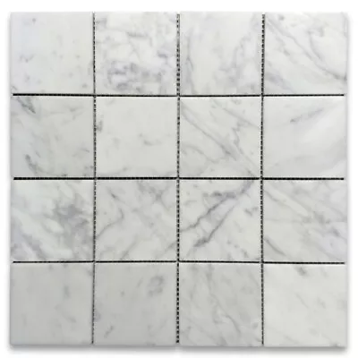 C27XP Carrara White Marble 3x3 Square Mosaic Tile Polished Wall Floor Venato • $23.99