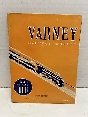 Vintage Original 1941 Varney Model Railways Ho Gauge Trains Parts  Catalog • $19.99