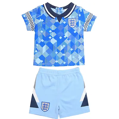 £10.50 • Buy England Football 1990 Retro Third Kit Baby T-Shirt & Shorts Set