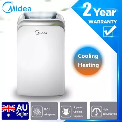 $699 • Buy Midea 3.3kW Portable Air Conditioner Reverse Cycle Cooling+Heating Dehumidifying