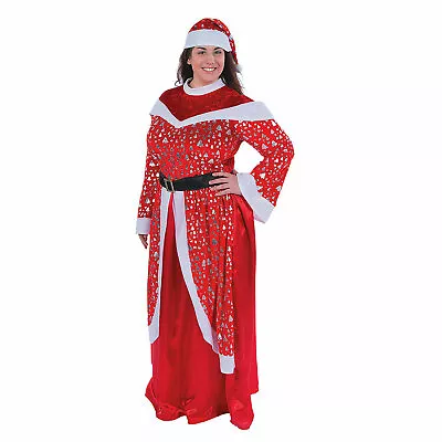 Lady Mrs Santa Claus Christmas HALLOWEEN COSTUME Dress Gown XL Brand New Sealed • $23.79