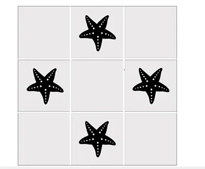 £1.99 • Buy Starfish Vinyl Wall Tile Decals Bathroom/Kitchen Home Deco Transfer Stickers 