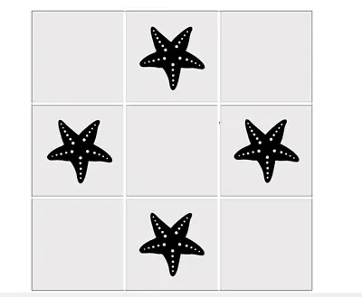 Starfish Vinyl Wall Tile Decals Bathroom/Kitchen Home Deco Transfer Stickers  • £2.25