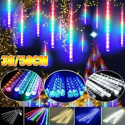 384 LED Meteor Shower Light Waterproof Falling Rain Icicle Christmas Party Decor • $5.39