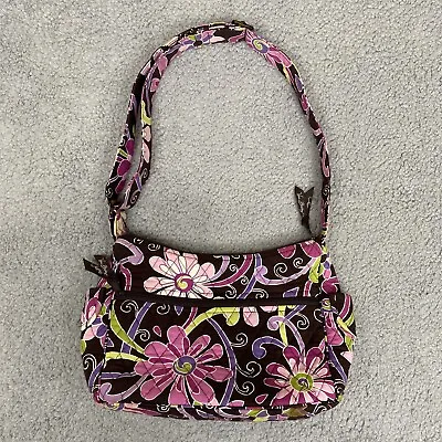 Vera Bradley Purple Punch Retired Crossbody Handbag Shoulder Bag Purse Flowers • $9.90