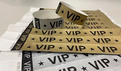 £15 • Buy 100 X Printed Tyvek Wristbands - V.I.P