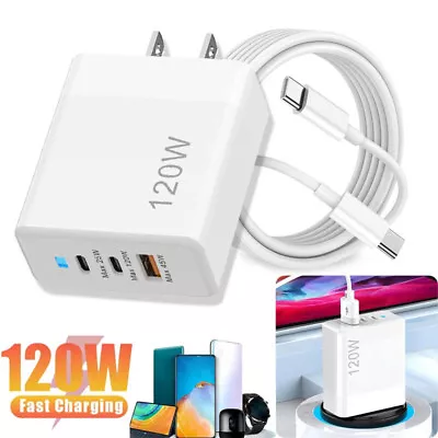 120W Super Fast Phone Charger Type-C USB For Motorola Moto G Power G Play 2024 • $11.99