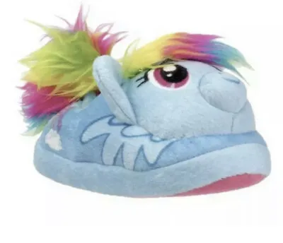 MY LITTLE PONY Blue Rainbow Dash Slippers House Shoes Toddler Girls S 5/6 • $9.99