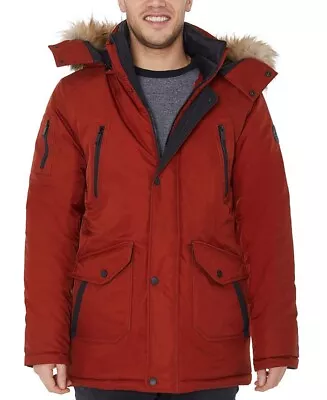 NWT $275 Halifax HFX Big Men's Faux-Fur-Trim Parka Jacket Size 4XT Z324 • $103.60