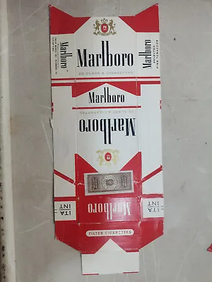 Opened Empty Cigarette Hard Pack--84 Mm-Italy-Marlboro • $1.50