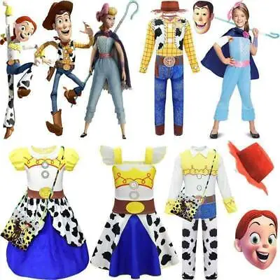 £5.99 • Buy Toy Story Woody Jessie Buzz Lightyear Cosplay Costume Adult Kids Fancy Outfits