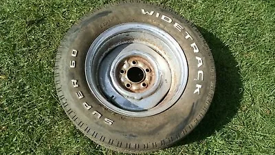 Ford 14  Steel Smoothie Wheel Rat Hot Rod Inside Nubs 5 X 4.5 Chrome Vintage • $99.99