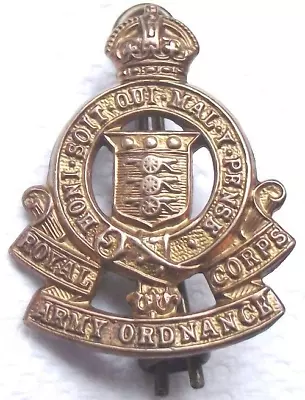 Military -The Royal Army Ordnance Corps Vintage Uniform Metal Badge • £2.41