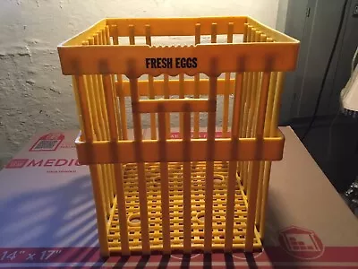 Vintage Plastic Egg Crate Basket  19 X 14 X 17 • $19.99