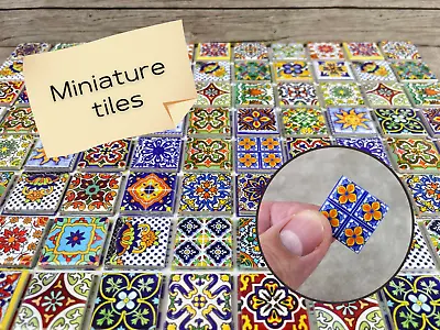 Dollhouse Flooring Scale Dollhouse 1:12 Minton Style Miniature Furniture Tiles  • $39