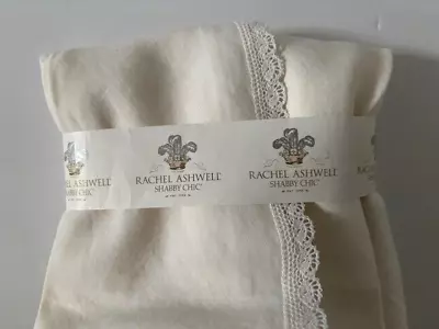 Rachel Ashwell Shabby Chic Couture Round Linen Tablecloth 80  • $99