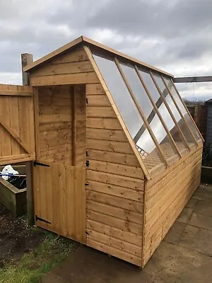 High Quality Wooden Potting Shed  /toughened Glass / 12mm T&g Throughout • £805.50