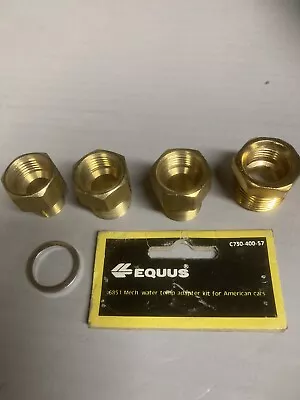 $7.99 • Buy Equus Brass  Adapter For Mechanic Temp/water Gauge #6851 For American Cars
