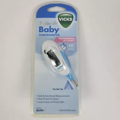 VICKS Blue/White Pediatric Baby Rectal Thermometer • $6.50