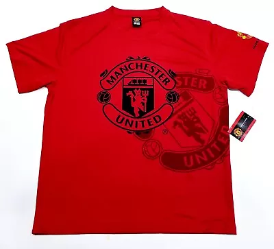 Manchester United Soccer Team Red Color Polyester Fan T-shirt Size Large • $19.99