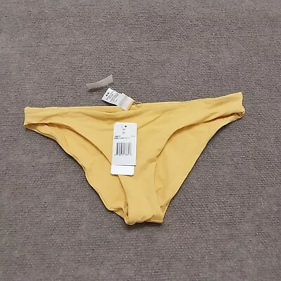 L Space Womens Medium Gold Solid Bikini Bottom • $11.88