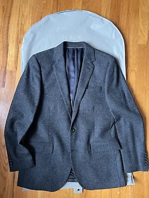 J. Crew Ludlow X Moon Men's Blazer Jacket Yorkshire Tweed Gray Wool Size 40 • $105