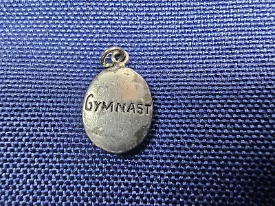 Grandma Grabe's Beautiful Vintage 925 Sterling Silver Gymnast Teardrop Pendant • $0.75