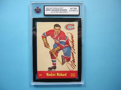 1993 1993/94 Parkhurst Nhl Hockey Card #dpr-5 Maurice Richard Ksa Auto Autograph • $529.99