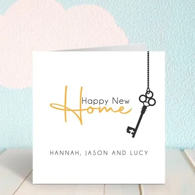 £2.99 • Buy PERSONALISED NEW HOUSE Moving Home Cards For Family And Friends