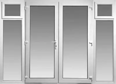 £1150 • Buy New French / Patio Doors With 2 X Opening Side Panels Any Size Made To Measure