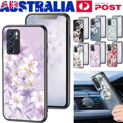 $10.59 • Buy For Oppo A54 A74 A91 A52 A53 A55 A5 Magnetic Shockproof TPU Back Case Ring Cover
