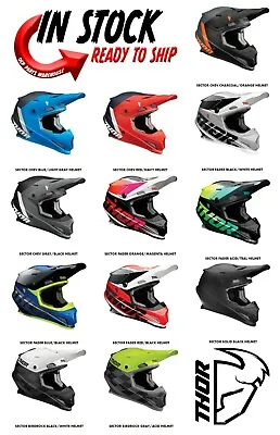 2022 Thor Sector Motocross Helmet Offoad Mx Atv Enduro - Pick Size/color • $109.95