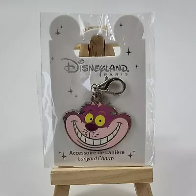 £12.94 • Buy Disneyland Paris Exclusive Pin Trading CHESHIRE CAT Lanyard Charm  - NEW 