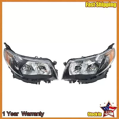 Pair Of Headlights Left & Right Side Fits 2009-2013 Subaru Forester 84001SC061 • $149.99